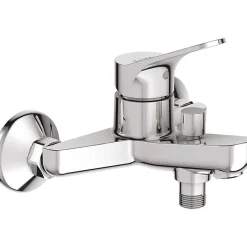 Jacob Delafon Mitigeur bain douche mural avec raccords - - Brive - Laiton - Chrome - 1.4 kg