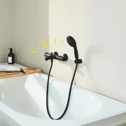Grohe Mitigeur bain douche thermostatique Precision Start noir