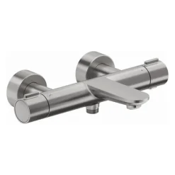 Duravit Mitigeur bain douche thermostatique Wave inox brossé* Robinet De Baignoire