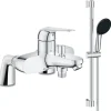 Grohe Mitigeur bain mécanique Bauloop avec ensemble de douche Vitalio Start avec colonnettes* Robinet De Baignoire