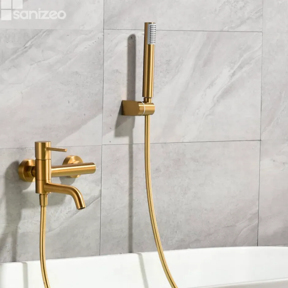 Imex Mitigeur Bain/Douche Anti-Calcaire Or Brossé MONZA BDM039-4OC* Robinet De Baignoire