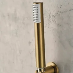 Imex Mitigeur Bain/Douche Anti-Calcaire Thermostatique Or Brossé LINE BTD038-4OC* Robinet De Baignoire