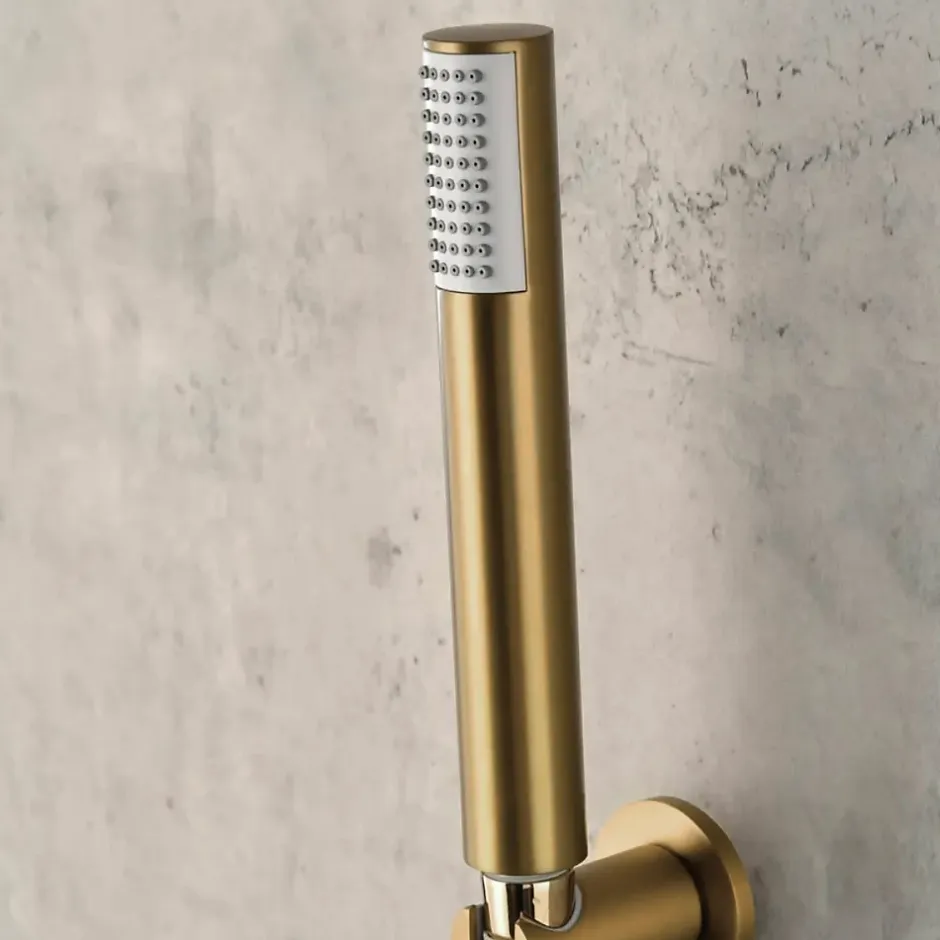 Imex Mitigeur Bain/Douche Anti-Calcaire Thermostatique Or Brossé LINE BTD038-4OC* Robinet De Baignoire
