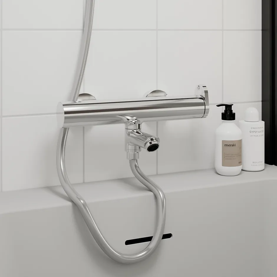 GoodHome Mitigeur bain-douche chrome Nyasa