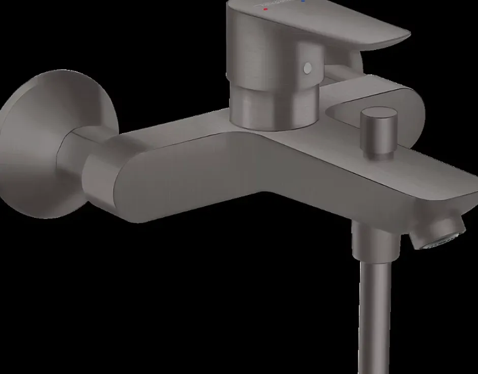 Hansgrohe Mitigeur bain/douche Talis E noir chrome brossé 71740340
