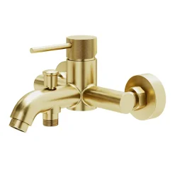 GoodHome Mitigeur bain/douche mécanique, doré, Owens
