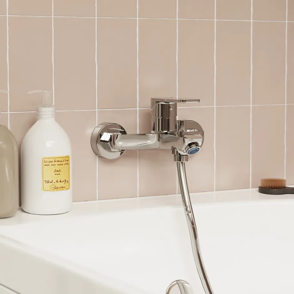 GoodHome Mitigeur bain/douche mécanique, chrome, NF, Aisai