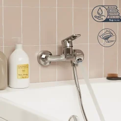 GoodHome Mitigeur bain/douche mécanique, chrome, NF, Aisai