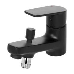 GoodHome Mitigeur bain/douche monotrou, noir, Aisai