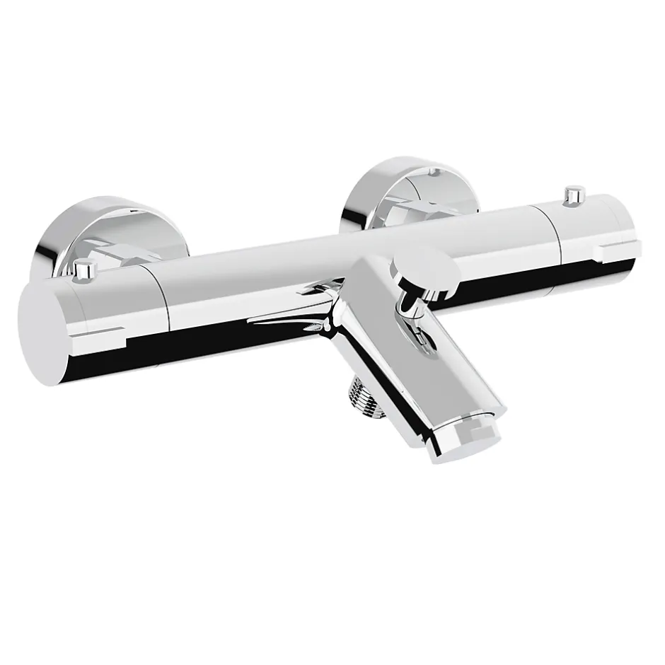 Kramer Mitigeur bain/douche thermostatique mural, chrome, Colors