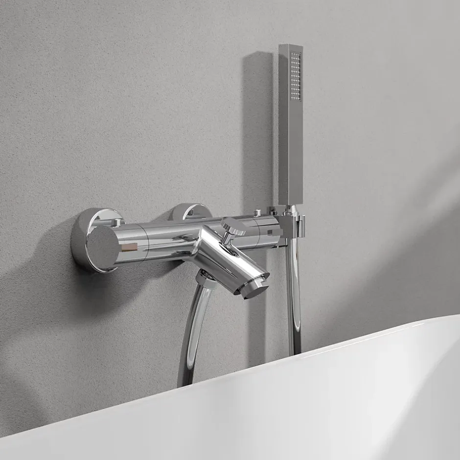 Kramer Mitigeur bain/douche thermostatique mural, chrome, Colors