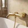 GoodHome Mitigeur bain/douche thermostatique, doré brossé, Owens
