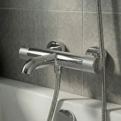 GoodHome Mitigeur bain/douche thermostatique, chrome, Owens