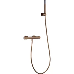 Imex Products Mitigeur baindouche thermostatique en laiton et zama finition or rose PVD* Colonne De Douche Encastrable
