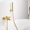 Imex Mitigeur Bain/Douche Thermostatique Anti-Calcaire Or Brossé MONZA BTM039-4OC* Robinet De Baignoire