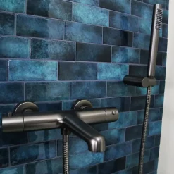 Essebagno Mitigeur bain-douche thermostatique gun métal Luisa* Robinet De Baignoire