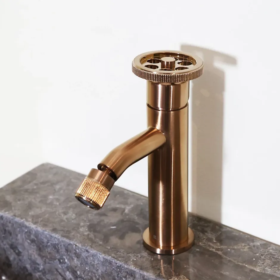 Essebagno Mitigeur bidet cuivre brossé Indus* Robinet De Bidet