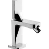 Sanindusa Mitigeur bidet design plat épuré contemporain Alfa Line 42 chromé livré avec 2 flexibles