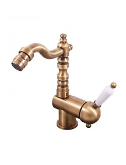 Rav Mitigeur bidet LABE à poser en laiton bronze avec poignée en céramique
