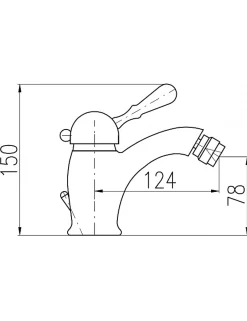 Rav Mitigeur bidet LABE avec siphon en laiton bronze* Robinet De Bidet