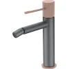 Imex Products Mitigeur bidet monocommande en laiton noir et or rose cartouche ceramique 26 mm* Robinet De Bidet