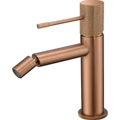 Imex Products Mitigeur bidet monocommande en laiton finition or rose brosse avec cartouche ceramique