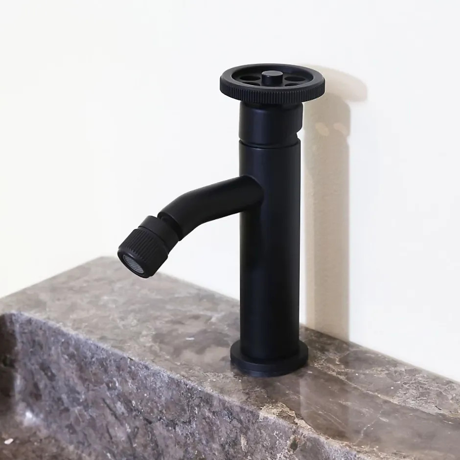 Essebagno Mitigeur bidet noir Indus
