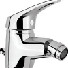 Sanindusa Mitigeur bidet Cetus Basic chromé livré avec 2 flexibles et son vidage à tirette* Robinet De Bidet