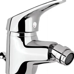 Sanindusa Mitigeur bidet Cetus Basic chromé livré avec 2 flexibles et son vidage à tirette* Robinet De Bidet