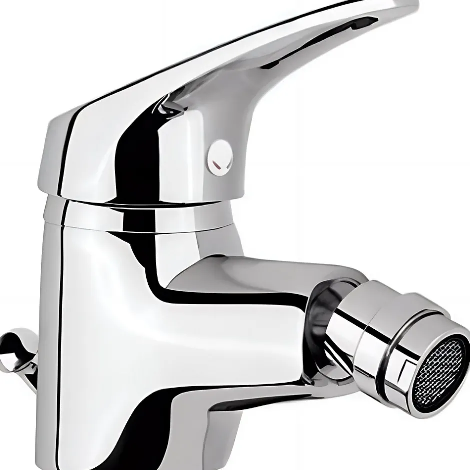 Sanindusa Mitigeur bidet Cetus Basic chromé livré avec 2 flexibles et son vidage à tirette* Robinet De Bidet