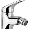 Sanindusa Mitigeur bidet Cetus Basic chromé livré avec 2 flexibles