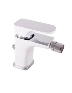 Rav Mitigeur bidet YUKON laiton blanc chromé avec siphon* Robinet De Bidet