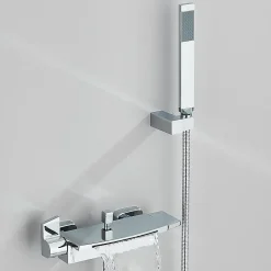 Signature Mitigeur de Baignoire Chrome avec douchette Installation Murale* Robinet De Baignoire