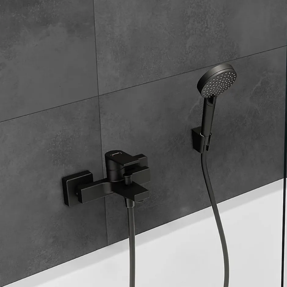Hansgrohe Mitigeur de baignoire mécanique Vernis Shape noir mat