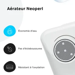 Am.Pm Europe Mitigeur de baignoire mécanique Robinet de baignoire, mitigeur salle de bain Blanc taille M, FXA10033 X-Joy AM.PM* Robinet De Baignoire
