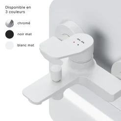 Am.Pm Europe Mitigeur de baignoire mécanique Robinet de baignoire, mitigeur salle de bain Blanc taille M, FXA10033 X-Joy AM.PM* Robinet De Baignoire