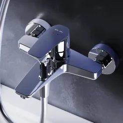 Am.Pm Europe Mitigeur de baignoire mécanique Robinet de baignoire, mitigeur salle de bain, Chromé, FGA10000 Gem AM.PM* Robinet De Baignoire