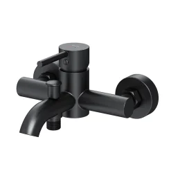 Am.Pm Europe Mitigeur de baignoire mécanique Robinet de baignoire, mitigeur salle de bain, Noir, FPA10022 Spike AM.PM* Robinet De Baignoire