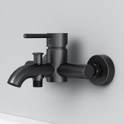 Am.Pm Europe Mitigeur de baignoire mécanique Robinet de baignoire, mitigeur salle de bain, Noir, FPA10022 Spike AM.PM* Robinet De Baignoire