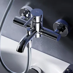 Am.Pm Europe Mitigeur de baignoire mécanique Robinet de baignoire, mitigeur salle de bain, Chromé, FPA10000 Spike AM.PM