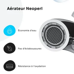 Am.Pm Europe Mitigeur de baignoire mécanique Robinet de baignoire, mitigeur salle de bain, Chromé, FPA10000 Spike AM.PM