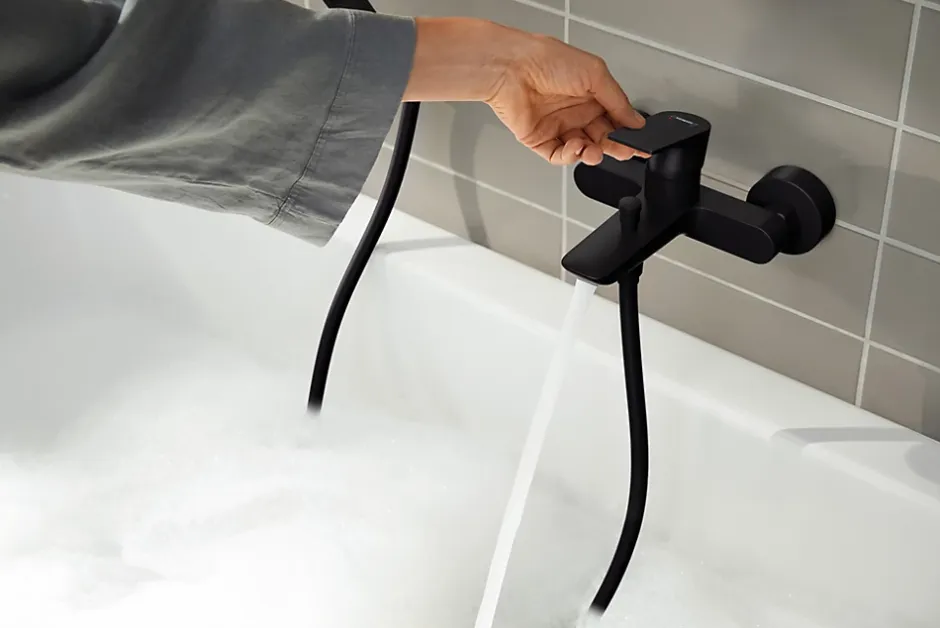 Mitigeur de baignoire Rebris E Noir mat