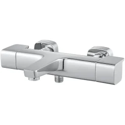 GoodHome Mitigeur de baignoire thermostatique chromé Teesta* Robinet De Baignoire