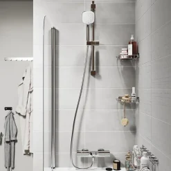 GoodHome Mitigeur de baignoire thermostatique chromé Teesta* Robinet De Baignoire
