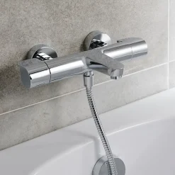GoodHome Mitigeur de baignoire thermostatique Cavally