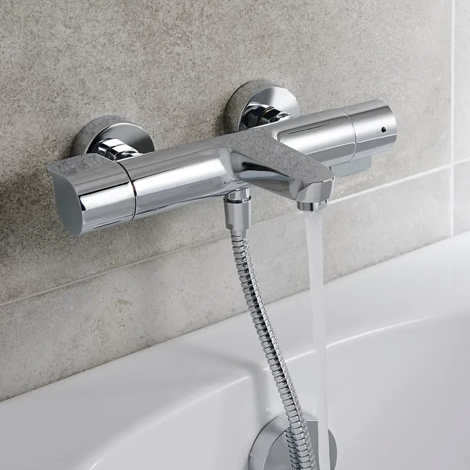 GoodHome Mitigeur de baignoire thermostatique Cavally