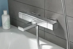 Hansgrohe Mitigeur de baignoire thermostatique chromé Ecostat E* Robinet De Baignoire