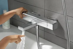 Hansgrohe Mitigeur de baignoire thermostatique chromé Ecostat E* Robinet De Baignoire