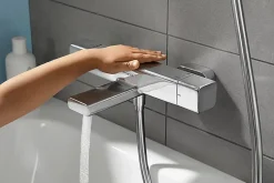 Hansgrohe Mitigeur de baignoire thermostatique chromé Ecostat E* Robinet De Baignoire