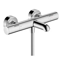 Hansgrohe Mitigeur de baignoire thermostatique chromé Ecostat Life
